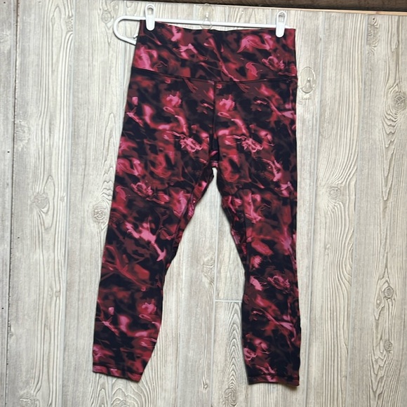 Lululemon Align High Rise Crop 23" Size 12 Intensity Pink Blossom - Picture 1 of 6